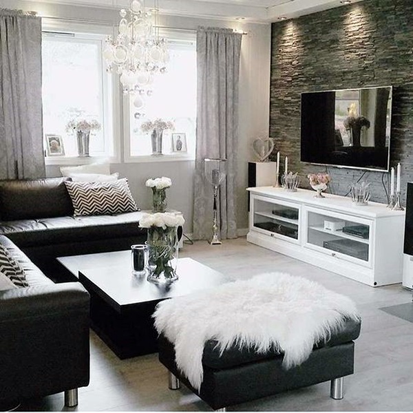 Wonderful Black White Grey Living Room Ideas 45 Best Collection Free Wbwglri Hausratversicherungkosten Info