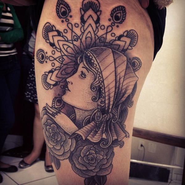 82 Impressive Gypsy Tattoos On Shoulder  Tattoo Designs  TattoosBagcom