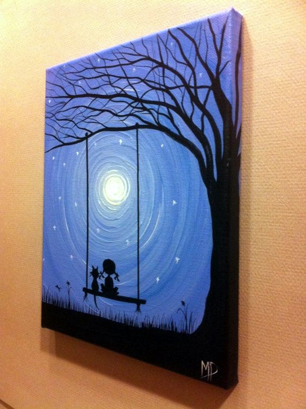 30 More Canvas Painting Ideas - Bored Art