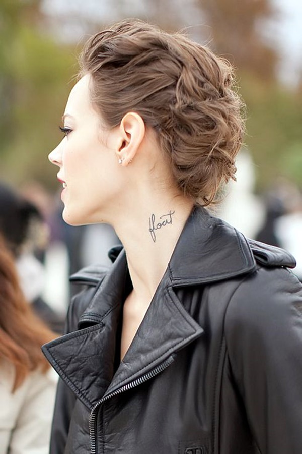 Small and Sexy Neck Tattoos For 2016 2