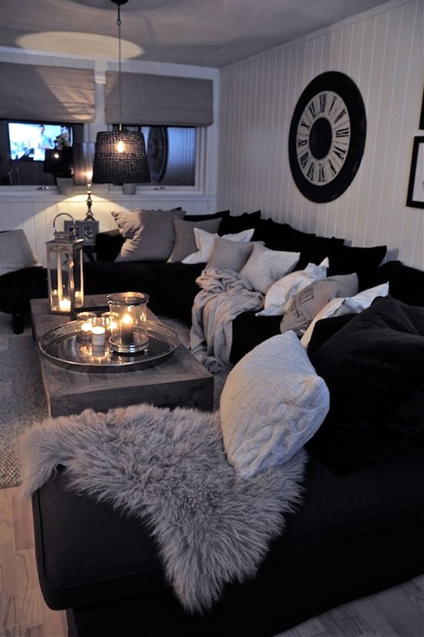 Black White And Silver Living Room Decor - atitudeemude