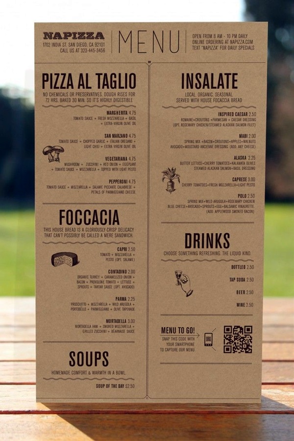 40 Smart And Creative Menu Card Design Ideas 