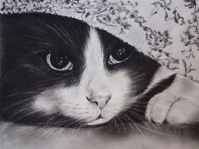 40 Beautiful Illustrations Of Charcoal Painting - Bored Art