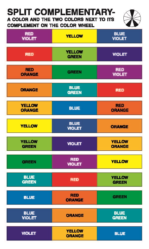 color wheel chart for teachers and students color wheel chart color ...