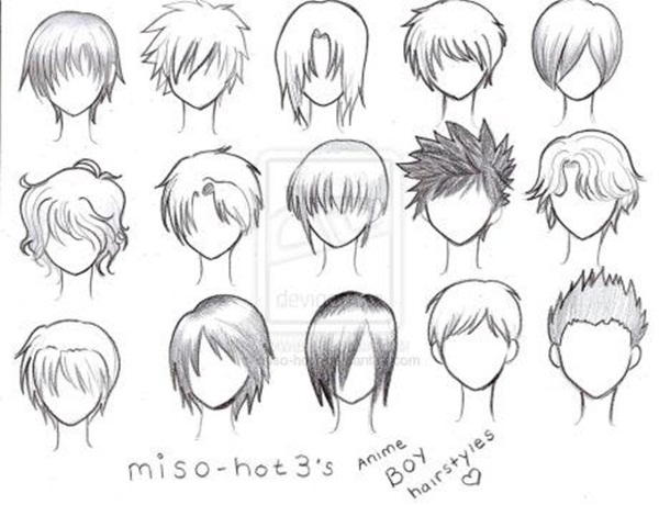 Hairstyle Drawing Reference Anime Boy hair drawing, Drawing male hair, How  to draw hair, anime hairstyles names - thirstymag.com