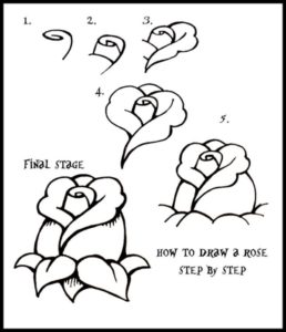 How To Draw A Flower (Step By Step Image Guides) - Bored Art