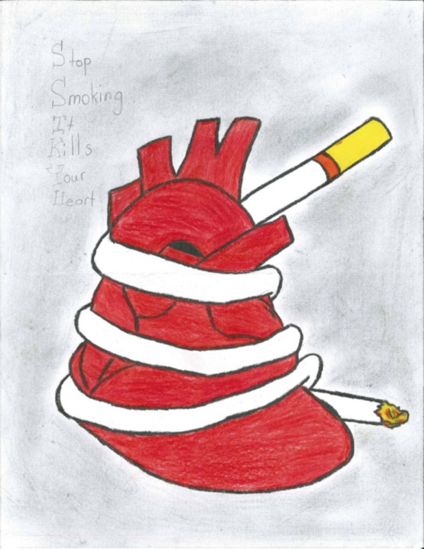 anti smoking drawing posters