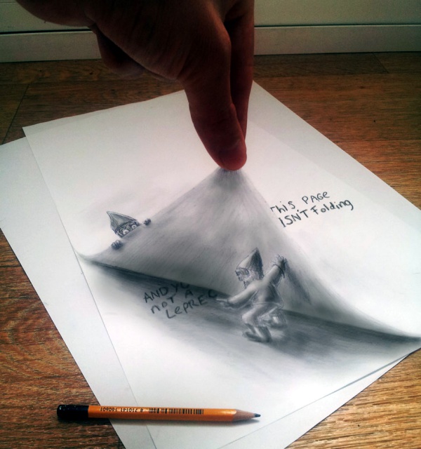 Mind Blowing Pencil 3D Drawings That Will Confuse Your Brain00013