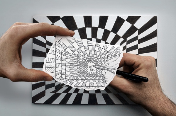 Perfect 3D Pencil Sketch Of Rubik Cube - Desi Painters