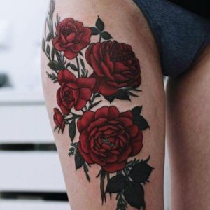 40 Gorgeous Rose Tattoo Designs For Women Bored Art   Gorgeous Rose Tattoo Designs For Women 10 300x300 