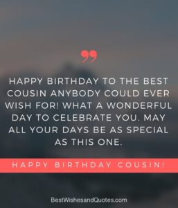 20 Birthday Wishes for a Special Cousin Brother or Sister - Bored Art