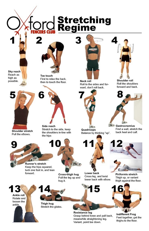 40 Charts Of Post Workout Stretches To Prevent Injuries Bored Art