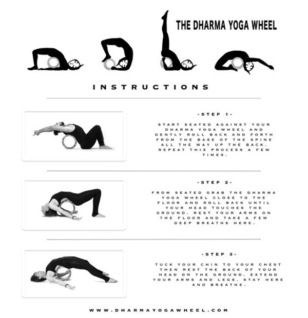 45 Selected Yoga Wheel Exercise Charts to Keep You in Shape - Bored Art