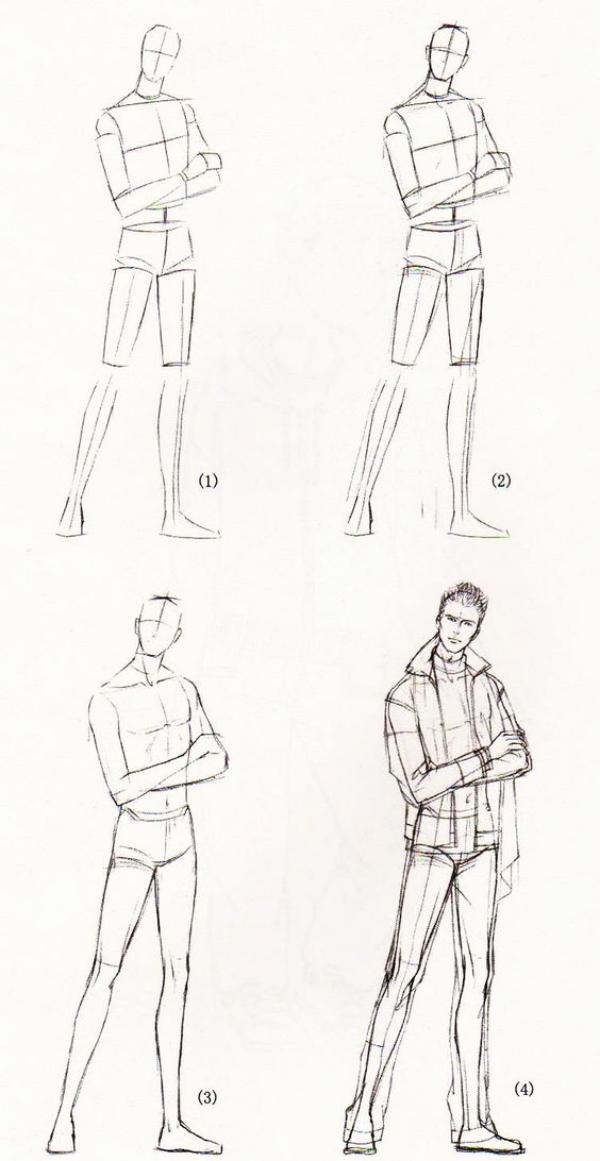Easy Drawing Body Sketch with Pencil